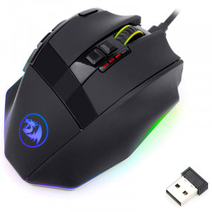 Mouse Gaming Redragon Sniper Pro RGB wireless / cu fir, 16000 dpi, 9 butoane, Iluminare LED