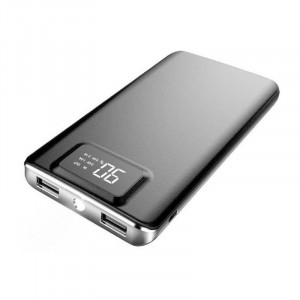 Baterie externa Hame P45, 10000 mAh, 2x USB, 2.1A, Afisaj LCD, Black