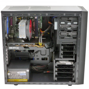 Calculator Gaming Deepcool Tesseract, Intel Core i5 2400 3.1GHz, Intel DH61CR, 8GB DDR3, 500GB, XFX RX 580 8GB DDR5 256-bit, DVI, HDMI, 500W, DVD