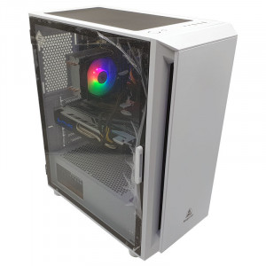 Calculator Gaming Gank 5 White, Intel Core i5 4590 3.3GHz, Asus H81M-P-SI, 16GB DDR3, SSD 120GB, 1TB, Sapphire RX 580 NITRO+ 4GB GDDR5 256-bit, DVI, HDMI, 500W