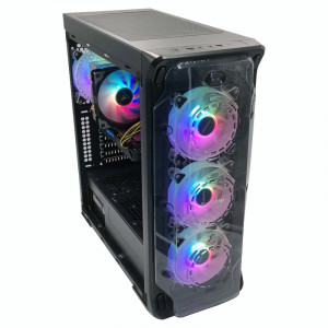 Calculator Gaming LUX V5, Intel Core i7 6700 3.4GHz, MSI H110M-S03, 16GB DDR4, SSD 512GB, 1TB, RX 580 8GB GDDR5 256-bit, 600W