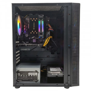 Calculator NOU Gaming Ryzen-Blitz, AMD Ryzen 5 2600 3.4GHz, ASRock A320M-HDV, 16GB DDR4, SSD 256GB, 500GB, GTX 1650 OC 4GB GDDR5 128-bit, HDMI, 500W