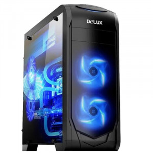 Carcasa Gaming Delux DW702, MiddleTower, Panou transparent