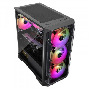 Carcasa Gaming Segotep LUX S, MiddleTower, Panou transparent
