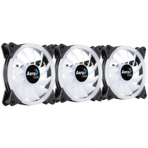 Ventilator Aerocool Duo 12 Pro ARGB 120mm ​Three Fan Pack cu controller H66F