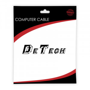 Cablu Audio DeTech Jack 3.5mm male - 2x RCA male, Calitate superioara, 5m