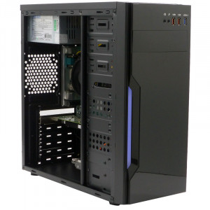 Calculator Gaming Inter-Tech B42, Intel Core i3 4160 3.6GHz, Acer H81H3-AD, 8GB DDR3, 250GB, ATI R5 340X 2GB DDR3, DVI, 300W