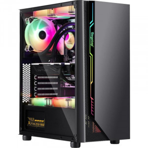 Calculator Gaming NOVA, Intel Core i5 8400T turbo 3.3GHz, Asus H310M-A, 16GB DDR4, SSD 512GB, 1TB, RX 5500 XT 8GB GDDR6, 600W