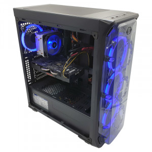 Calculator Gaming S-LUX V2, Intel i3 6100T 3.2GHz, GA-H110-D3A, 8GB DDR4, SSD 120GB, 1TB, ASUS RX 570 Expedition 4GB GDDR5 256-bit, 550W