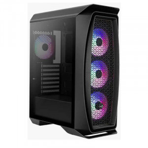 Carcasa Gaming Aerocool Aero One Frost Black, MiddleTower, 3x USB 3.0, Panou transparent