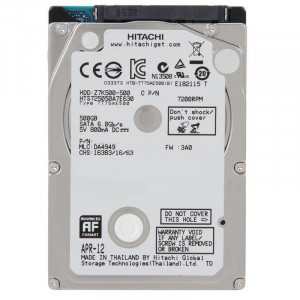 Hard Disk 500GB Laptop, Notebook Hitachi SATA III, Buffer 32MB, 7200RPM, slim