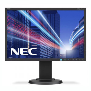 Monitor LCD 22" NEC MultiSync E223W, Grad A, 1680x1050, 5ms, VGA, DVI, DisplayPort, Cabluri Incluse