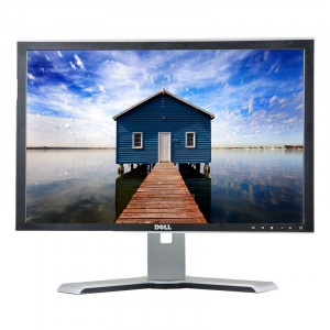 Monitor LCD Dell 24" 2408WFP, 1920x1200, 6ms, DVI, VGA, USB, Cabluri incluse