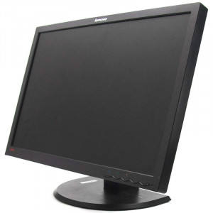 Monitor LED IPS 24" Lenovo LT2452P, Grad A, 1920x1200, Full HD, 7ms, VGA, DVI, DisplayPort, USB, Cabluri incluse