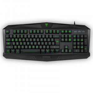 Tastatura Gaming T-DAGGER Minesweeping, 19 taste fara conflict, Iluminare LED, 12 taste multimedia, USB