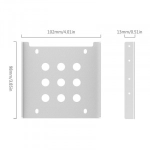 Accesoriu carcasa Orico adaptor HDD/SSD 2.5 inch la 3.5 inch AC325-1S Argintiu