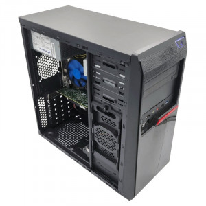 Calculator Gaming Riotoro B2B, Intel Core i3 4130 3.4GHz, GA-H81M-D2V, 8GB DDR3, SSD 128GB, 500GB, ATI R5 340X 2GB DDR3, DVI, 300W, DVD-RW