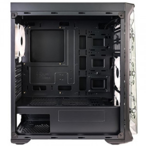 Carcasa Gaming Segotep LUX II Black RGB, Panou transparent