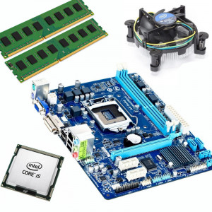 KIT Placa de baza Gigabyte GA-H61M-DS2 DVI, Intel Core i5 3470 3.2GHz, 8GB DDR3, Cooler inclus