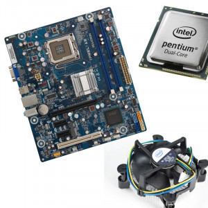 KIT Placa de baza HP IPMEL-AE, DDR3, Intel Quad Core Q8300 2.5GHz, LGA775, Coolere procesor inclus