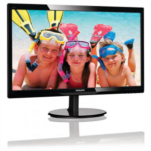 Monitor LED Philips 24" 246V5LSB, Grad A, 1920x1080, 5ms, DVI, VGA, Cabluri incluse