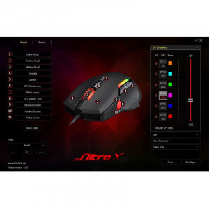 Mouse Gaming GT-200, Optic, USB, 7200 DPI, 9 butoane, iluminare RGB