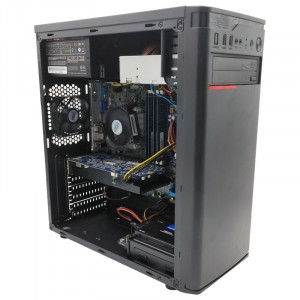Calculator Gaming Inter k5, Intel Core i5 2400 3.1GHz, Lenovo IS6XM, 8GB DDR3, SSD 128GB, 500GB, PNY GTS-250 1GB GDDR3 256-bit, DVI, 300W, DVD-RW