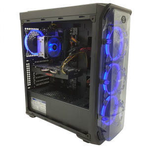 Calculator Gaming S-LUX V2, Intel i3 6100T 3.2GHz, GA-H110-D3A, 8GB DDR4, SSD 120GB, 1TB, ASUS RX 570 Expedition 4GB GDDR5 256-bit, 550W