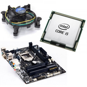 KIT Placa de baza GIGABYTE GA-H81M-HD3, Intel Core i5 4460 3.2GHz, Cooler CPU