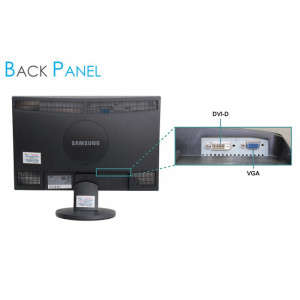 Monitor LCD 24" Samsung 2443BW, 1920x1200, 5ms, VGA, DVI, Cabluri Incluse