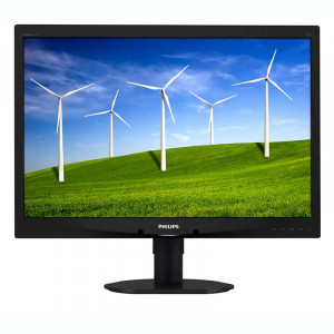 Monitor LCD Philips 24" 240B4L, Grad A, 5ms, 1920x1200, DVI, VGA, DisplayPort, Cabluri incluse