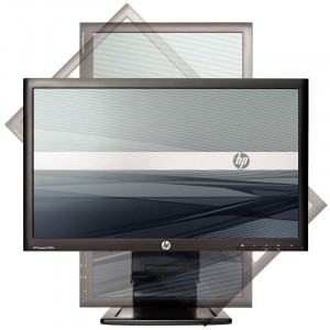 Monitor LED 20" HP Compaq LA2006X, Grad A, 1600x900, 5ms, DVI, VGA, Cabluri Incluse