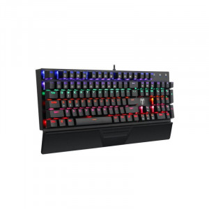 Tastatura Gaming T-DAGGER Destroyer Mecanica, Taste fara conflict, Iluminare LED RGB, Taste durabile (double shot inject)