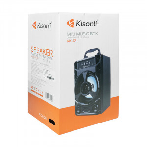 Boxa Portabila Bluetooth cu acumulator Kisonli KK-02, USB, SD, FM, 800mAh