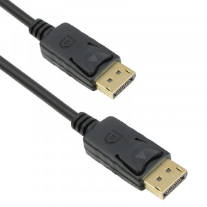 Cablu DeTech, DisplayPort Male - Male, 14+1 cupru, lungime 3 metri, negru