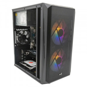 Calculator Gaming Aerocool CS-107 V2, Intel Core i5 2500 3.3GHz, Lenovo IH61MA, 8GB DDR3, SSD 128GB, 250GB, ASUS GeForce GT610 1GB DDR3, 300W