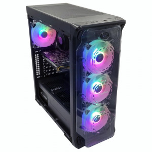 Calculator Gaming LUX V8, Intel Core i5 7400T 2.4GHz, Asus Q170M-C, 16GB DDR4, SSD 250GB, HDD 1TB, RX 580 8GB DDR5 256-bit, 500W