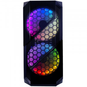 Carcasa Gaming Inaza Prism, USB 3.0, 5x Vent. 120 mm LED RGB, Panou transparent