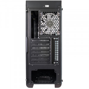 Carcasa Gaming Segotep LUX II Black RGB, Panou transparent