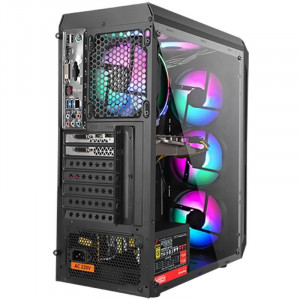 Carcasa Gaming Segotep Snake Black, USB 3.0, Panou Transparent