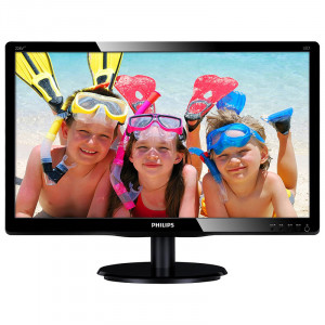 Monitor LED 18.5" Philips 196V4LAB2, 5ms, 1366x768, VGA, DVI, Cabluri incluse