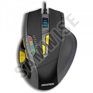 Mouse Gaming Newmen G300 Black, 8200dpi, 11 butoane, 12000 FPS