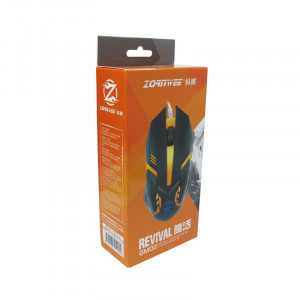 Mouse ZornWee Revival GM-02, Optic, USB, 1000 DPI, 6 butoane, Negru