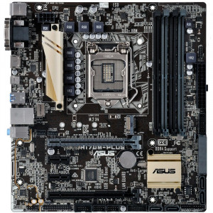 Placa de baza ASUS H170M-PLUS, LGA1151, Intel H170, 6x SATA III, 4x DDR4, USB 3.0