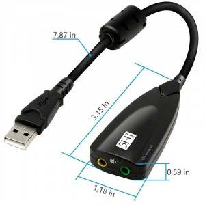 Placa de sunet USB, 7.1 5Hv2