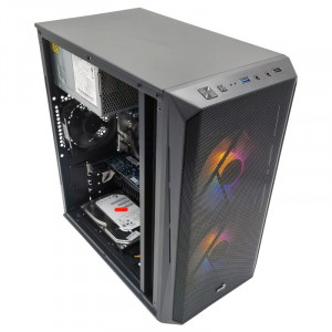 Calculator Gaming Aerocool CS-107 V2, Intel Core i5 2500 3.3GHz, Lenovo IH61MA, 8GB DDR3, SSD 128GB, 250GB, ASUS GeForce GT610 1GB DDR3, 300W