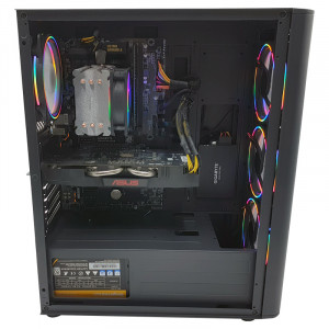 Calculator Gaming I-Fury, Intel i3 6100T 3.2GHz, GA-H110-D3A, 8GB DDR4, SSD 120GB, 500GB, ASUS RX 570 Expedition 4GB GDDR5 256-bit, 500W