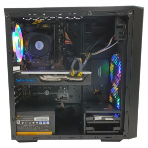Calculator Gaming Katana, Intel i3 6100T 3.2GHz, GA-H110-D3A, 8GB DDR4, SSD 120GB, 500GB, Sapphire RX 580 NITRO+ 4GB GDDR5 256-bit, DVI, HDMI, 500W