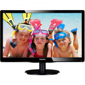 Monitor LED 22" Philips 220V4LSB, Grad A, 5ms, 1680x1050, DVI, VGA, Cabluri incluse