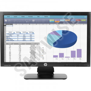 Monitor LED HP ProDisplay P202, 20 inch, Grad A, 1600x900, DisplayPort, VGA, Cabluri incluse